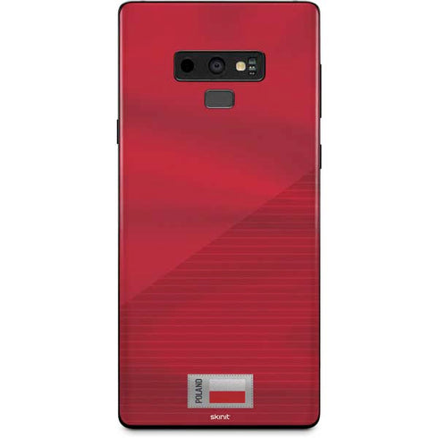 Poland Soccer Flag Galaxy Note 9 Skin